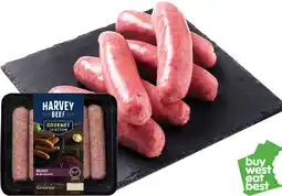 IGA Harvey Beef Gourmet Selection Beef Brisket Sausages offer
