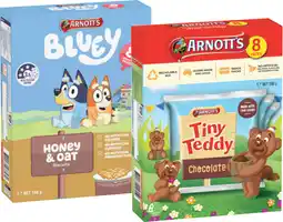 IGA Arnott’s Cracker Chips 150g, Minis or Tiny Teddy 7-8 Pack Selected Varieties offer