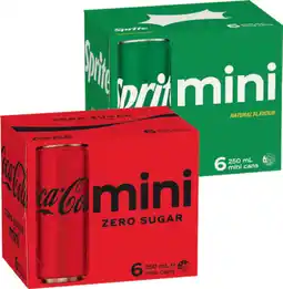 IGA Coca‑Cola, Fanta or Sprite Mini 6x250mL Selected Varieties offer