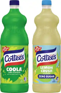IGA Cottee’s Cordial Selected Varieties offer