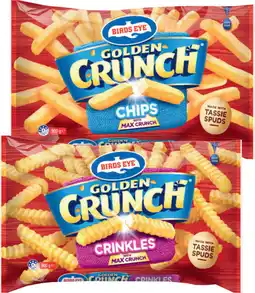 IGA Birds Eye Golden Crunch Chips Selected Varieties offer