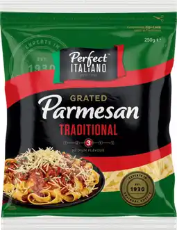 IGA Perfect Italiano Traditional Grated Parmesan Cheese offer
