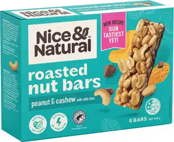 IGA Nice & Natural Nut Bars Selected Varieties offer