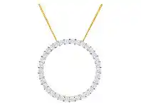 9ct Yellow Gold 1 Carat Circle of Life Diamond Pendant