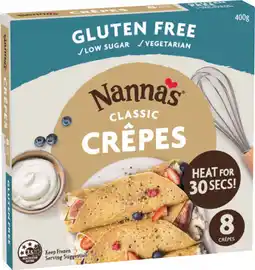 IGA Nanna’s Gluten Free Classic Crepes offer