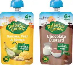 IGA Rafferty’s Garden Baby Food Selected Varieties offer
