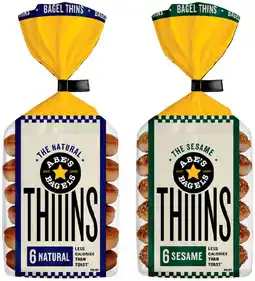 IGA Abe’s Bagels Thins Selected Varieties offer