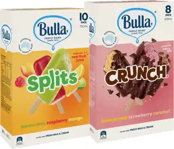IGA Bulla Ice Cream Sticks 8‑14 Pack Selected Varieties offer