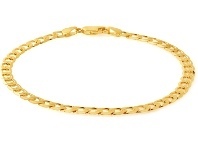 Shiels 9ct Yellow Gold 21cm Curb Bracelet offer