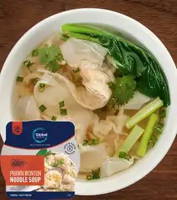 IGA Global Seafoods Prawn Wonton Noodle Soup offer