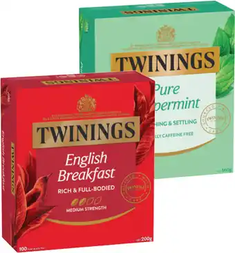 IGA Twinings Tea Bags Selected Varieties offer
