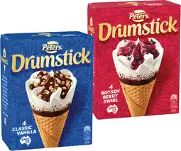 IGA Peters Drumstick 4 Pack or Minis 6 Pack Selected Varieties offer