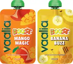IGA Vaalia Boost Probiotic Mango or Banana Yoghurt 150g offer