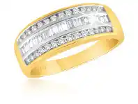Grahams Jewellers 9ct Yellow Gold Diamond Lovely Ring offer
