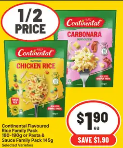 IGA Continental flavoured rice family pack offer