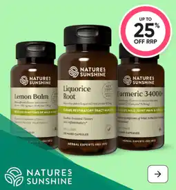 healthylife Natures sunshine offer