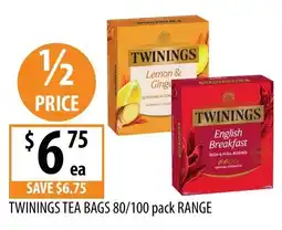 Supabarn Twinings Tea Bags offer