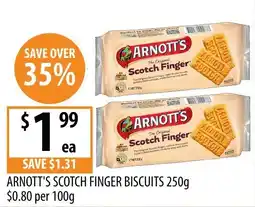 Supabarn Arnott's Scotch Finger Biscuits offer