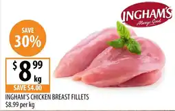 Supabarn Ingham's Chicken Breast Fillets offer
