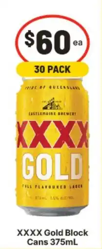 IGA XXXX Gold Block Cans offer