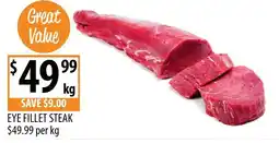 Supabarn Eye Fillet Steak offer