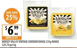Supabarn Mersey Valley Vintage Cheddar Range offer