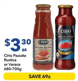 Ritchies Cirio Passata Rustica or Verace offer