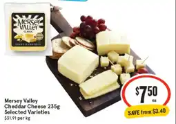 IGA Mersey Valley Cheddar Cheese offer