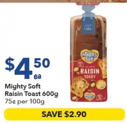 Ritchies Mighty Soft Raisin Toast offer