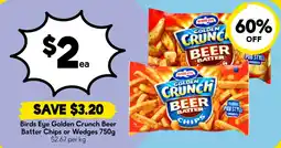 Drakes Birds Eye Golden Crunch Beer Batter Chips offer