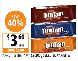 Supabarn Arnott's Tim Tam Selected Varieties offer