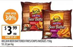Supabarn McCain Beer Battered Fries/Chips/Wedges offer