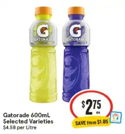 IGA Gatorade Selected Varieties offer