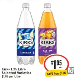 IGA Kirks 1.25 Litre Selected Varieties offer