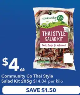 Ritchies Community Co Thai Style Salad Kit offer