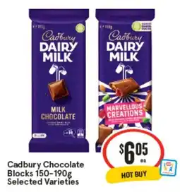 IGA Cadbury Chocolate Blocks Selected Varieties offer