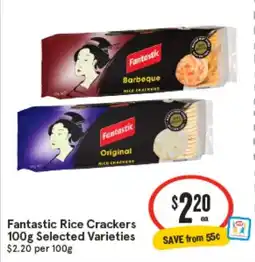 IGA Fantastic Rice Crackers offer