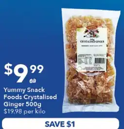 Ritchies Yummy Snack Foods Crystalised Ginger offer
