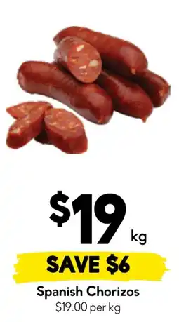 Drakes Spanish Chorizos offer