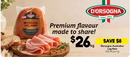 Drakes D'orsogna Australian Leg Ham offer