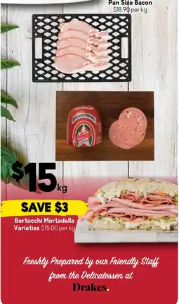 Drakes Bertocchi Mortadella Varieties offer
