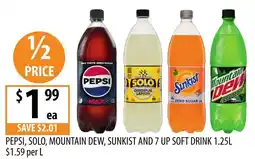 Supabarn Pepsi, Solo, Mountain Dew, Sunkist and 7 Up Soft Drink offer