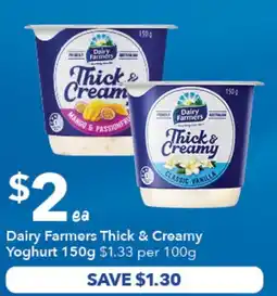 Ritchies Dairy Farmers Thick & Creamy Yoghurt offer