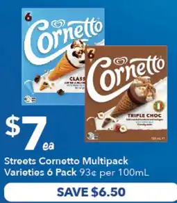Ritchies Streets Cornetto Multipack Varieties 6 Pack offer