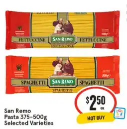 IGA San Remo Pasta offer