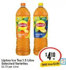 IGA Lipton Ice Tea 1.5 Litre Selected Varieties offer