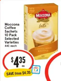 IGA Moccona Coffee Sachets offer