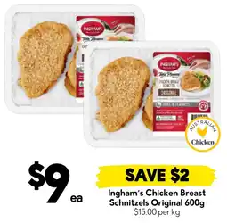 Drakes Ingham's Chicken Breast Schnitzels Original offer