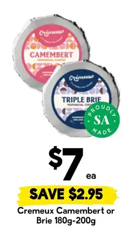 Drakes Cremeux Camembert or Brie offer