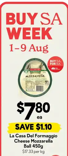 Drakes La Casa Del Formaggio Cheese Mozzarella Ball offer